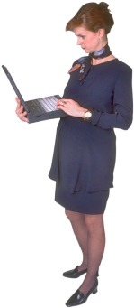 woman with laptop
